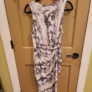 NINE BRITTON Abigail Brushed Knit Fitted Midi Dress